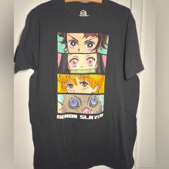 Demon Slayer Other - Unisex Demon Slayer Black Graphic T-Shirt